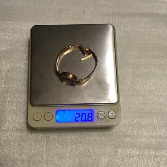 Gorgeous & vintage Verano 14k gold ladies' Italian wristwatch with 14K gold band - Picture 16 of 16